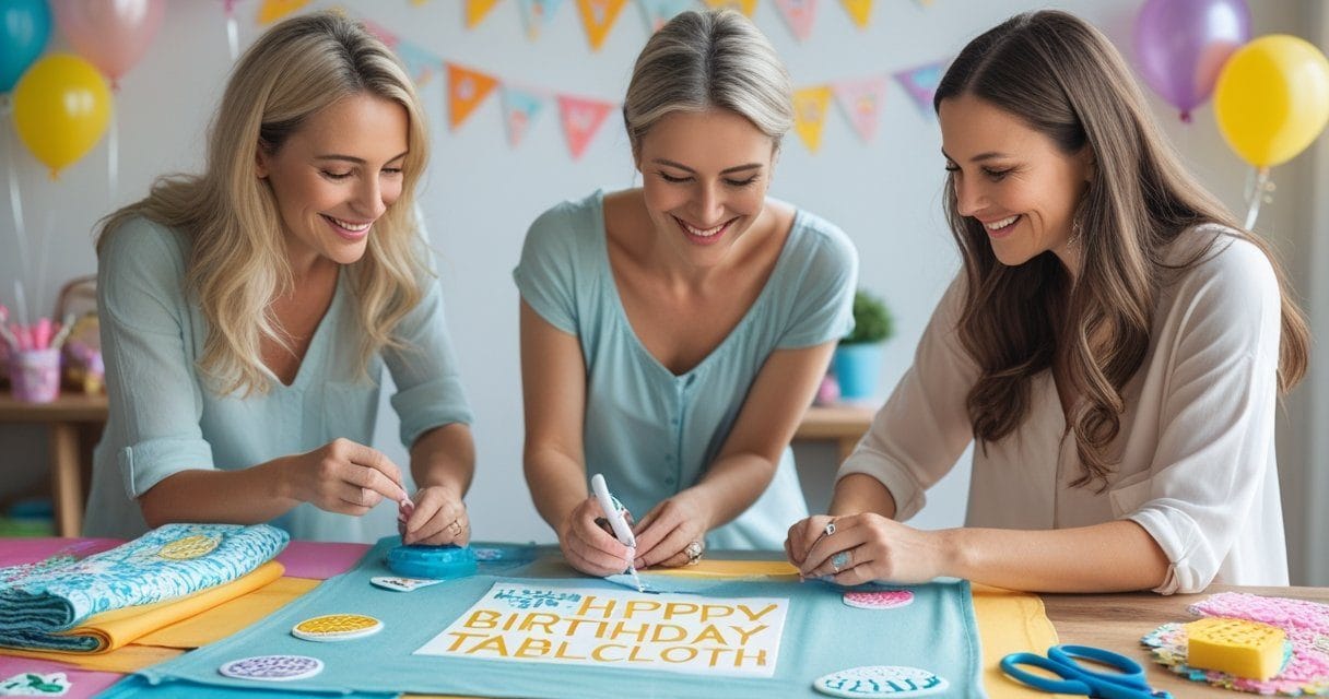 3 gode råd når du vil lave en personlig fødselsdagsdug til festen