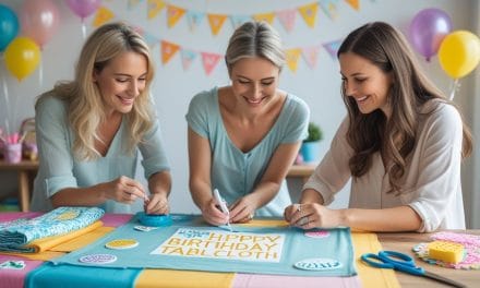 3 gode råd når du vil lave en personlig fødselsdagsdug til festen