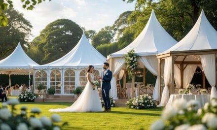 3 gode råd til at vælge det perfekte telt til jeres udendørs bryllup